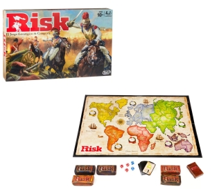 Juego de Mesa Risk Hasbro, entre 2 a 5 jugadores, a partir de 10 años.