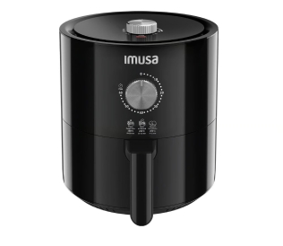 Freidora de aire Imusa Air Fry Ultra Mecanica Negro 4 Lt