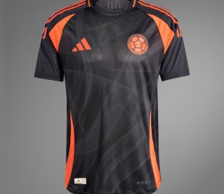 Camiseta Oficial de Fútbol / Negra / Colombia 2024 / Hombre/ Talla S